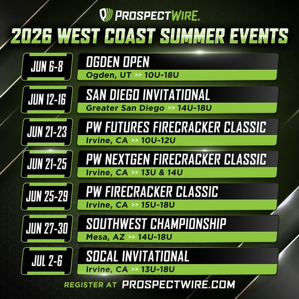 PW Baseball West Coast Summer Schedule is Ready to Roll
