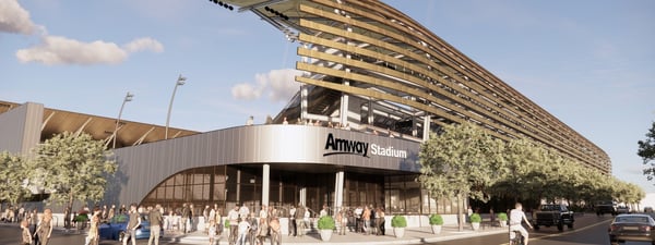 Grand Rapids celebrates Amway Stadium groundbreaking