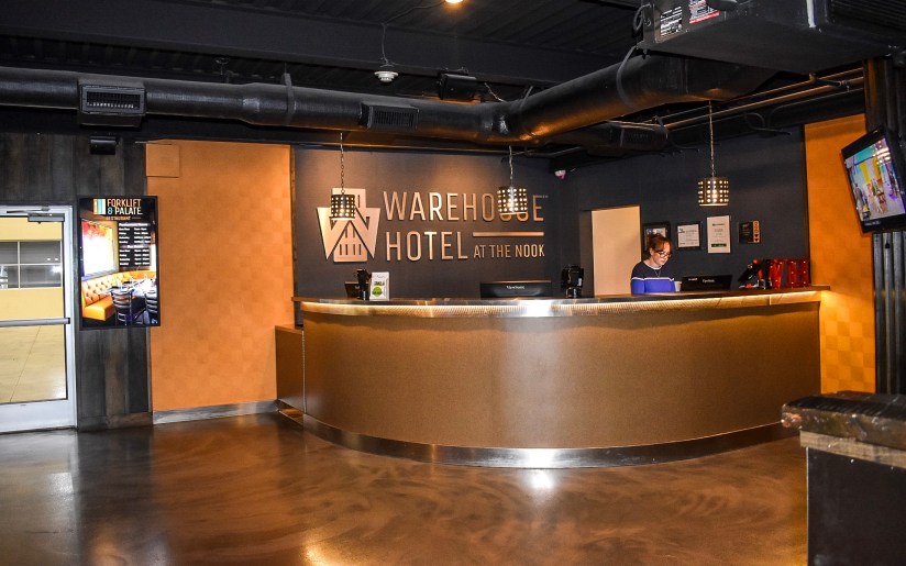 warehouse hotel reception