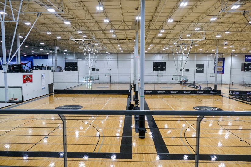 several courts for athletes