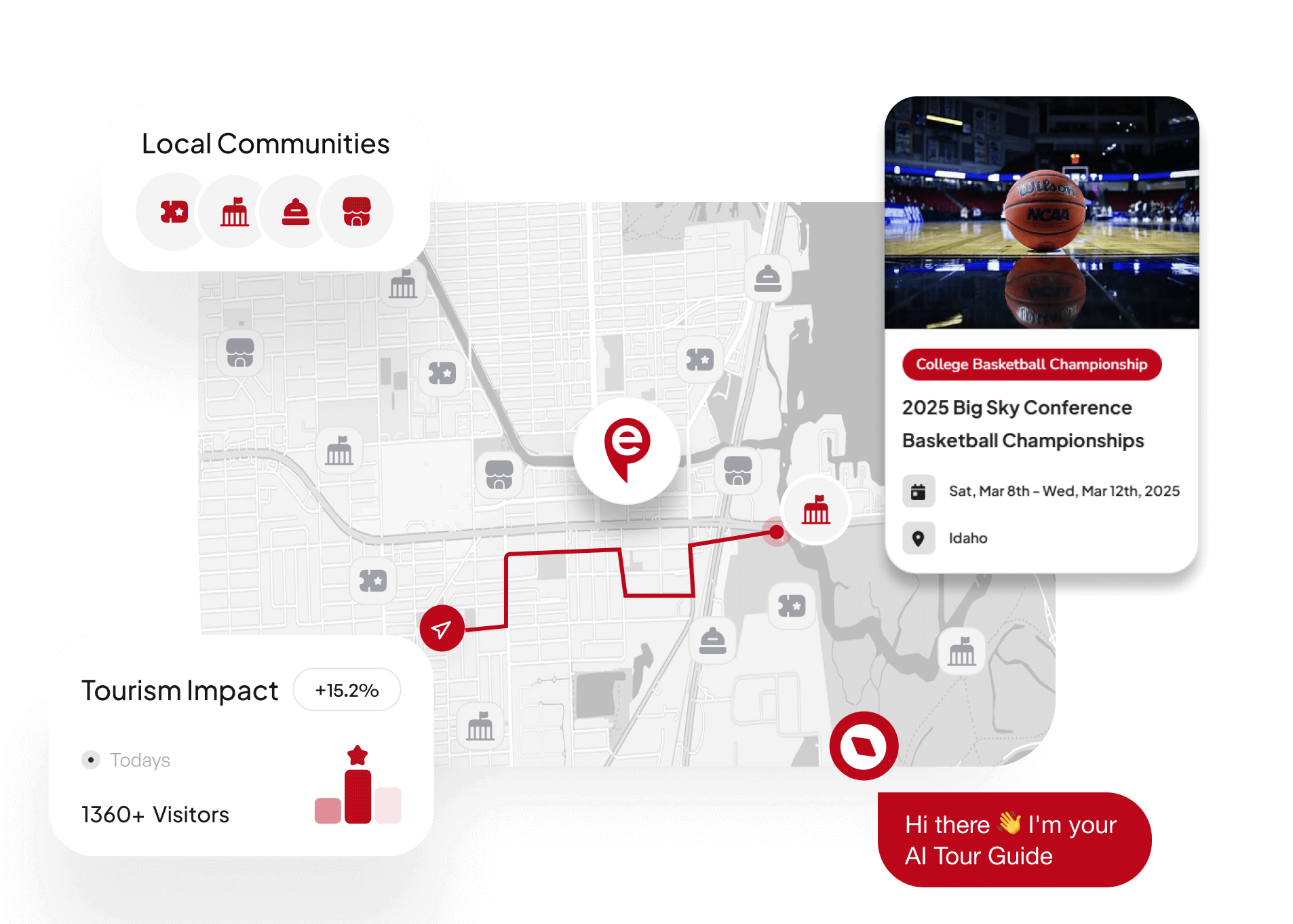 Sports tourism platform connecting events, venues and destinations